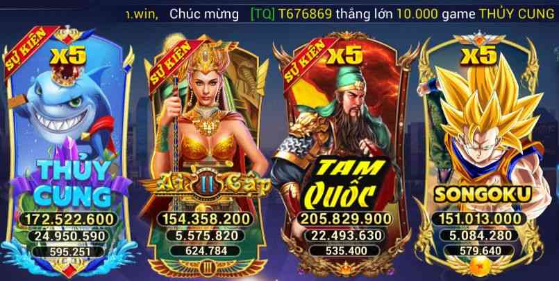 Tận hưởng ngay kho game Quay hũ khổng lồ